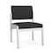 Lesro Lenox Steel Armless Guest Chair, Graphite (Gray) Seat, Graphite Back, 22.5 W 24.5 L 32 H, No Arms LS1102 - alternate 1